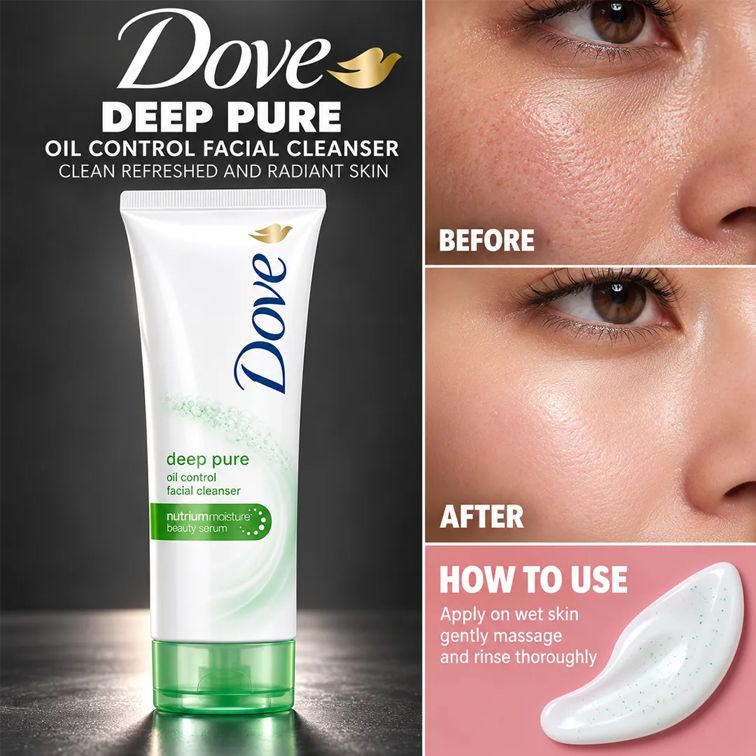 DOVE INDO FACIAL CLEANSER 100GM DEEP PURE