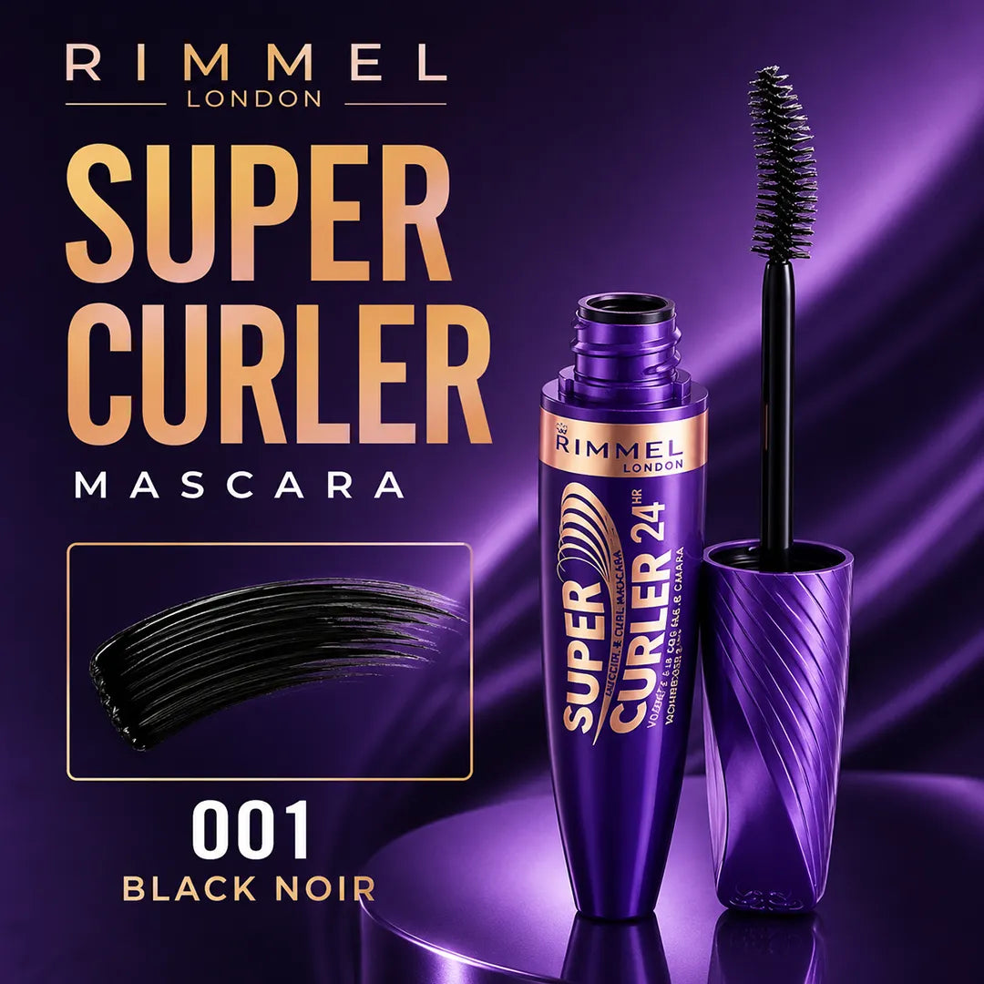 RIMMEL SUPER CURLER 001 BLACK NOIR