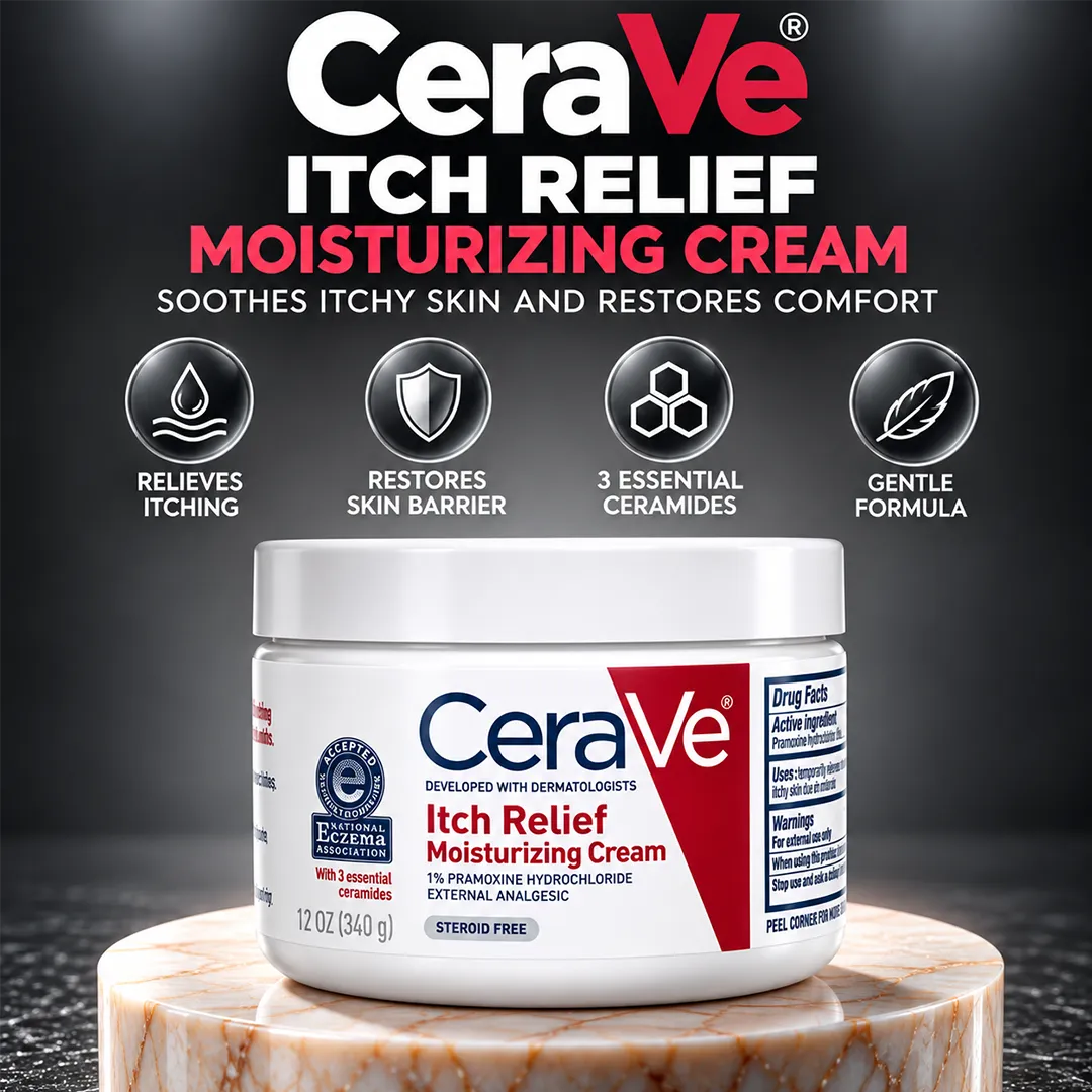 CERAVE ITCH RELIEF MOISTURIZING CREAM 340G
