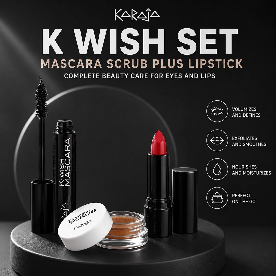 KARAJA K WISH SET MASCARA SCRUB PLUS LIPSTICK