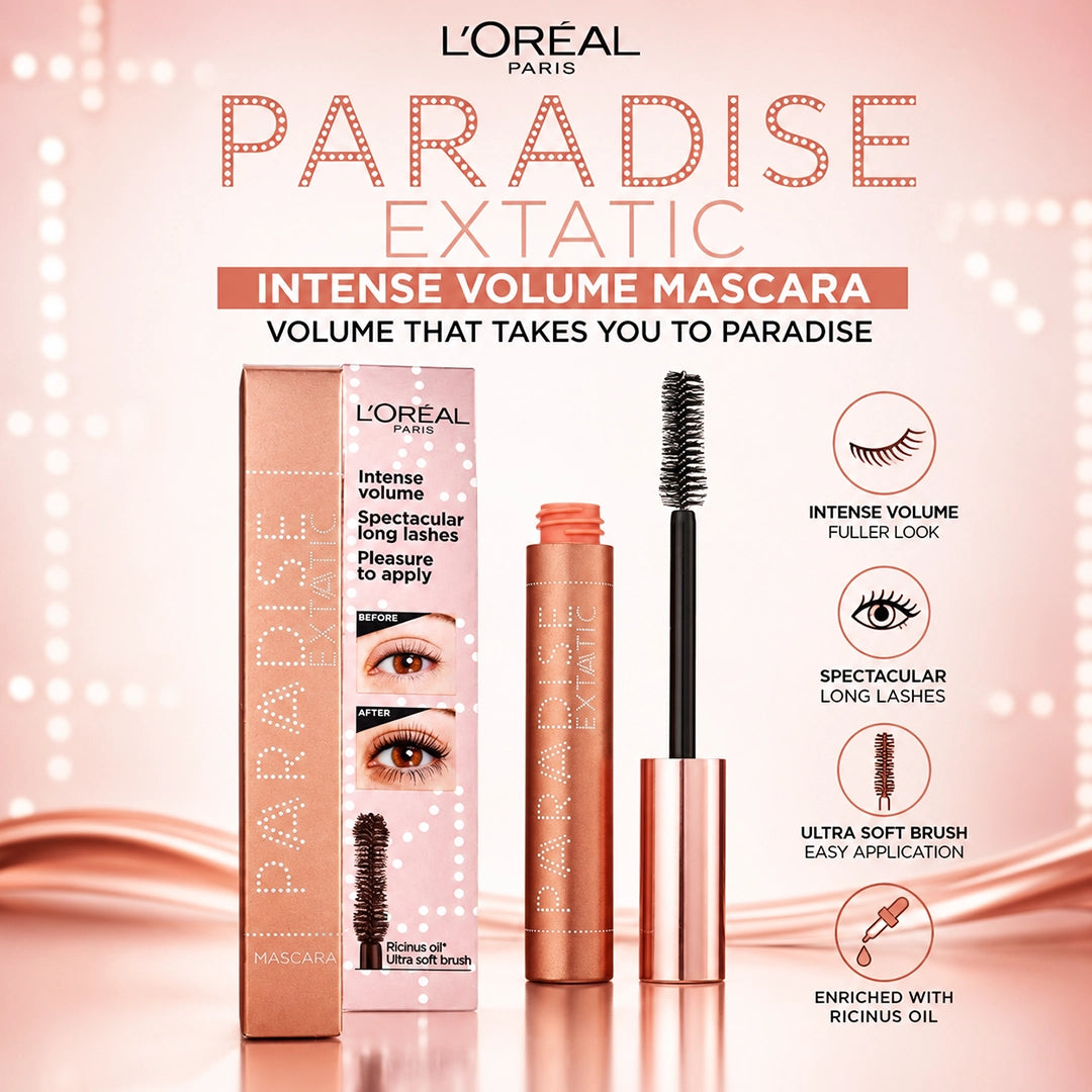 LOREAL MASCARA PARADISE EXTATIC INTENSE VOLUME 6.4ML (1536)