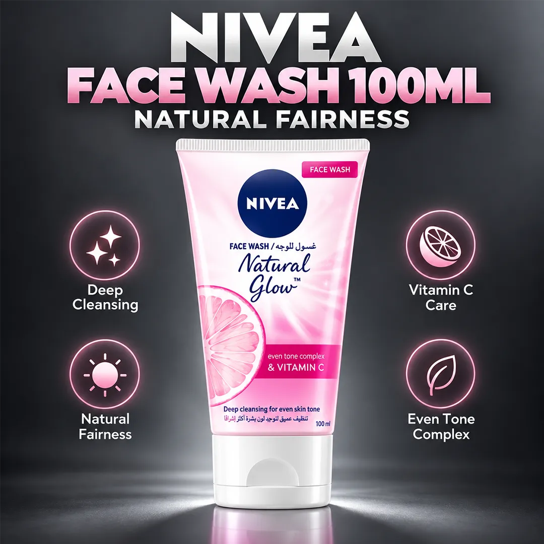 NIVEA FACE WASH 100ML NATURAL FAIRNESS
