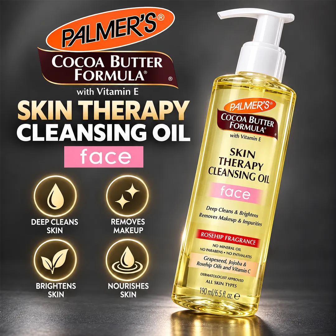 PALMERS CBF SKIN THERAPY FACE CLEANSING OIL 190ML