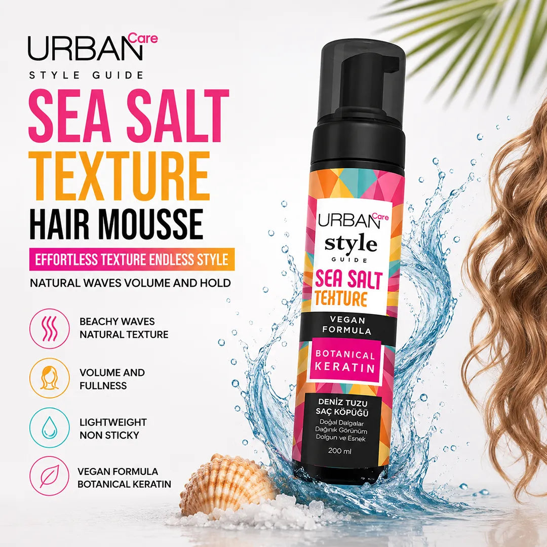 URBAN CARE STYLE SEA SALT TEXTURE HAIR MOUSE 200ML