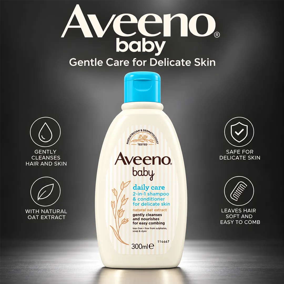 AVEENO BABY DAILY CARE 2IN1 SHAMPOO 300ML