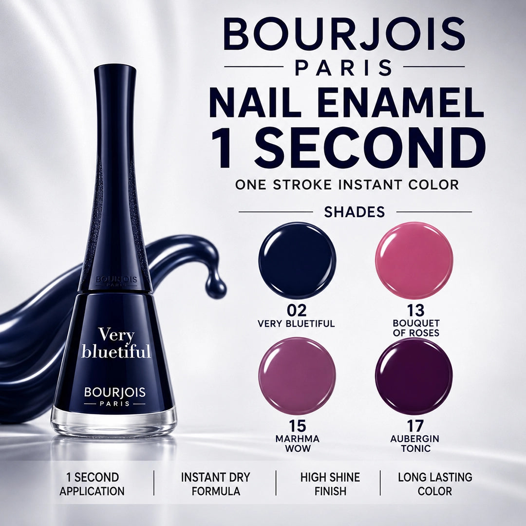 BOURJOIS NAIL ENAMEL 1 SECOND