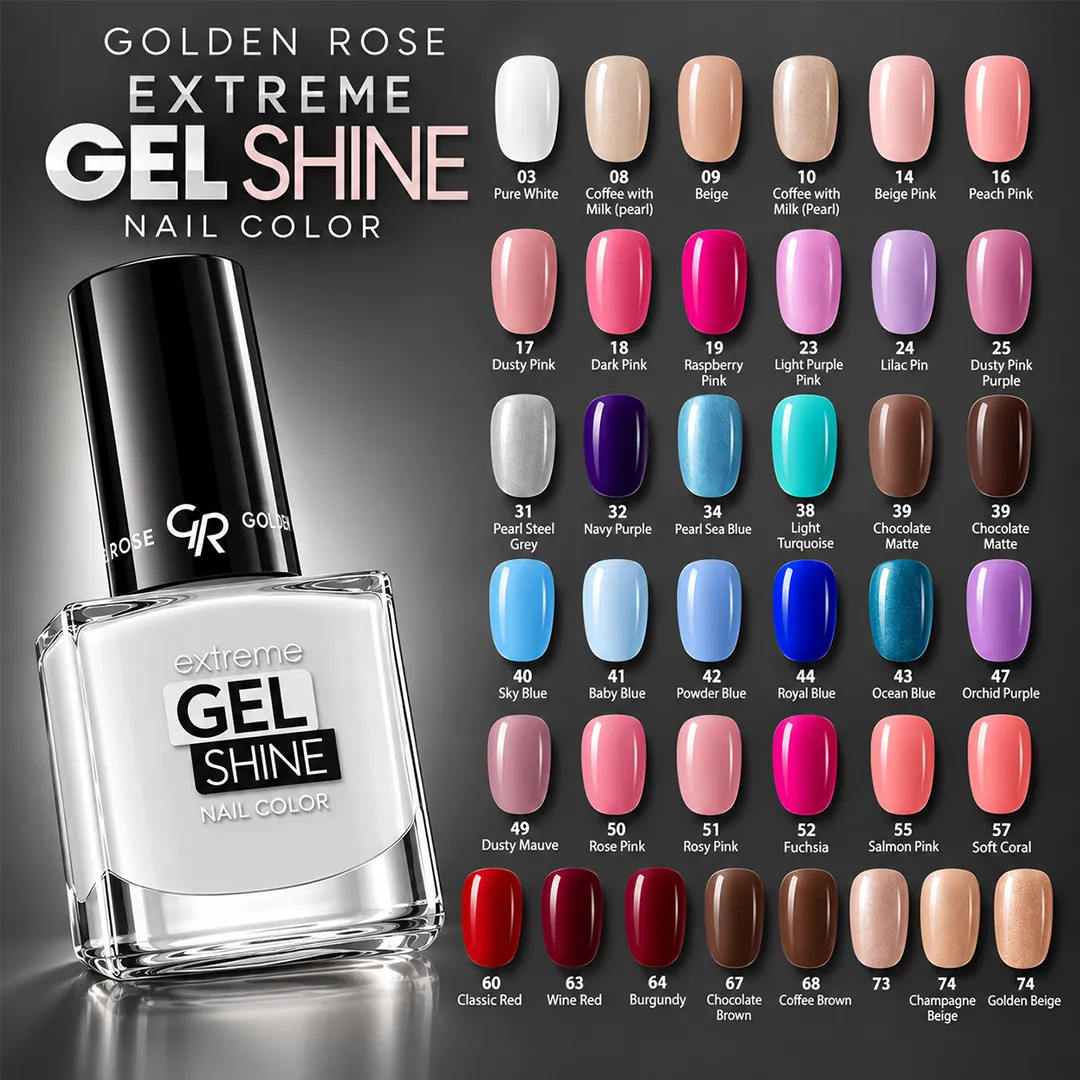 GOLDEN ROSE NAIL COLOR EXTREME GEL SHINE