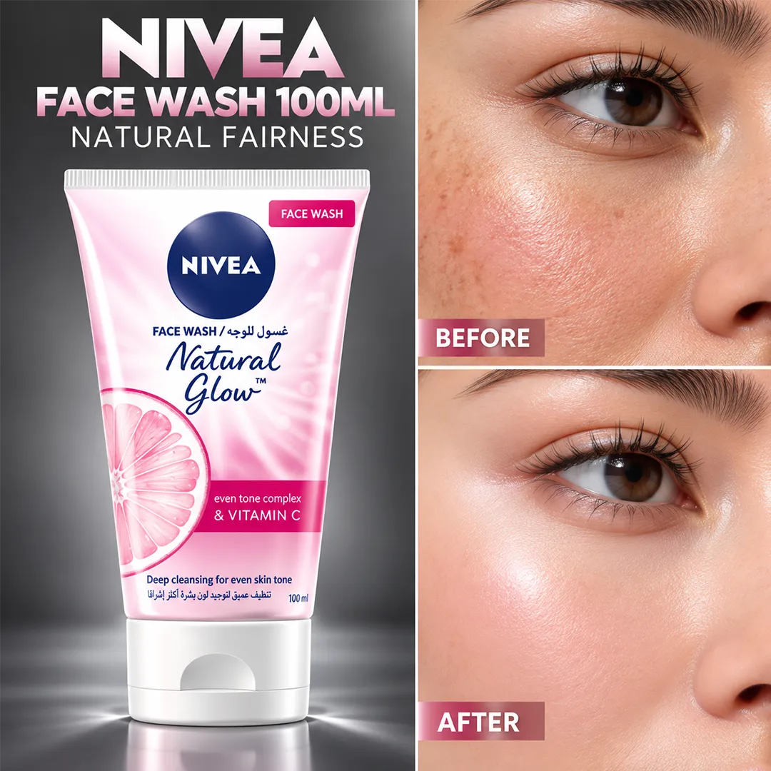 NIVEA FACE WASH 100ML NATURAL FAIRNESS