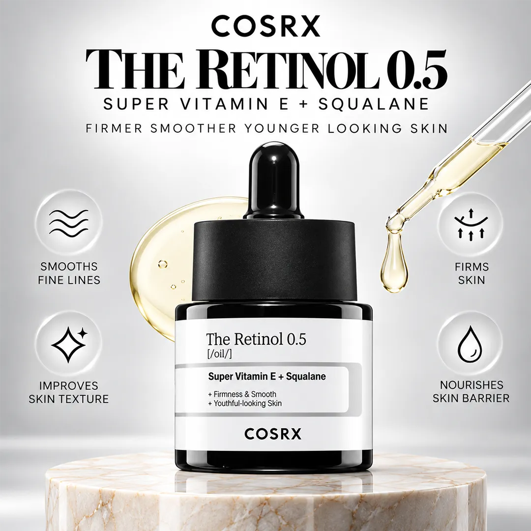 COSRX THE RETINOL 0.5 SUPER VITAMIN E + SQUALANE 20ML