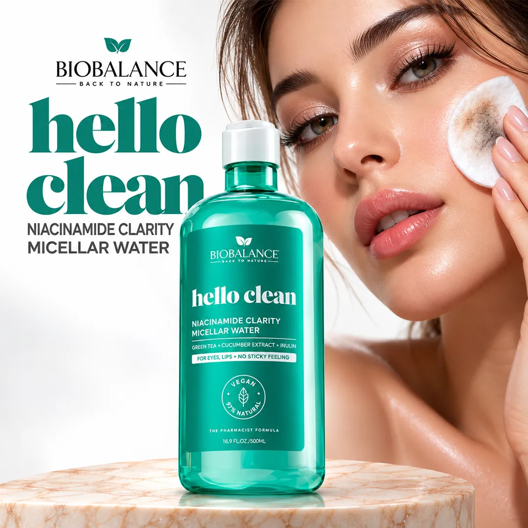 BIO BALANCE HELLO CLEAN NIACINAMIDE MICELLAR WATER 500ML