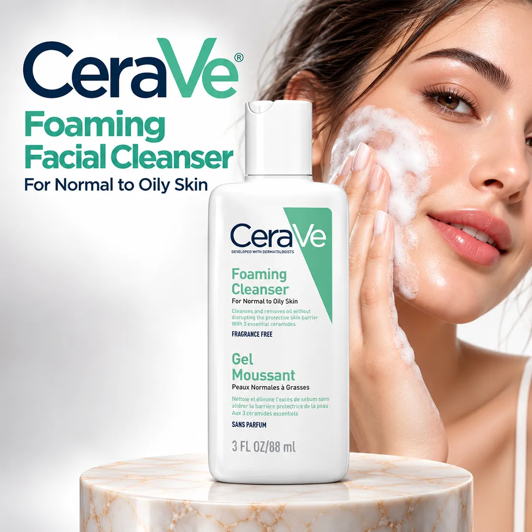 CERAVE FOAMING FACIAL CLEANSER 88ML NORMAL TO OILY SKIN