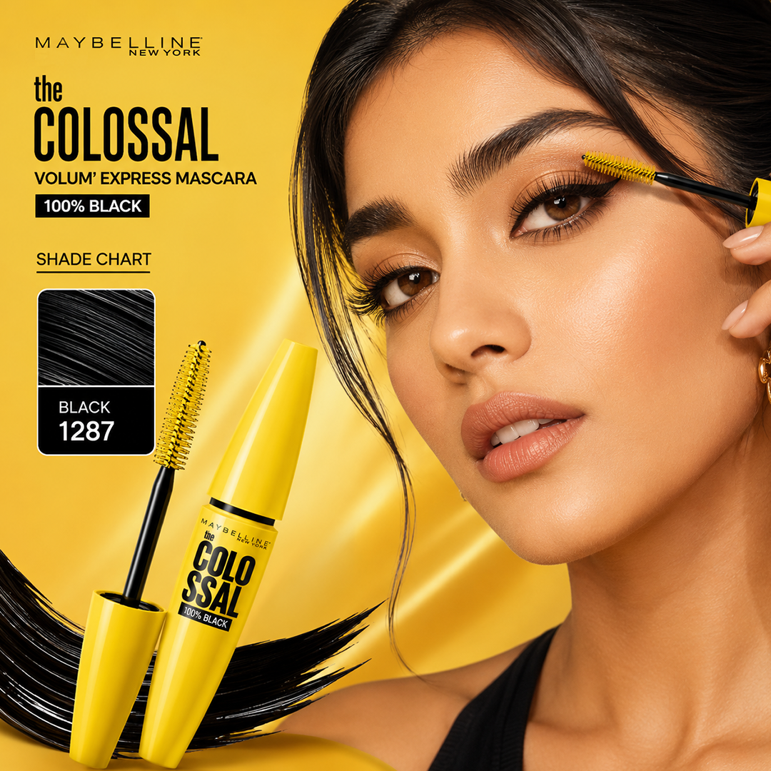 MAYBELLINE MASCARA COLOSSAL VOLUM EXPRESS 100% BLACK (1287)