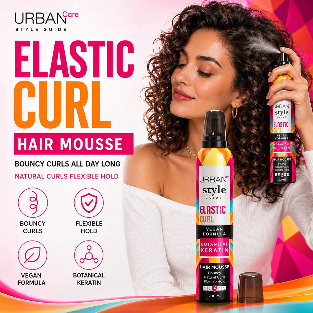 URBAN CARE STYLE ELASTIC CURL HAIR MOUSSE 200ML