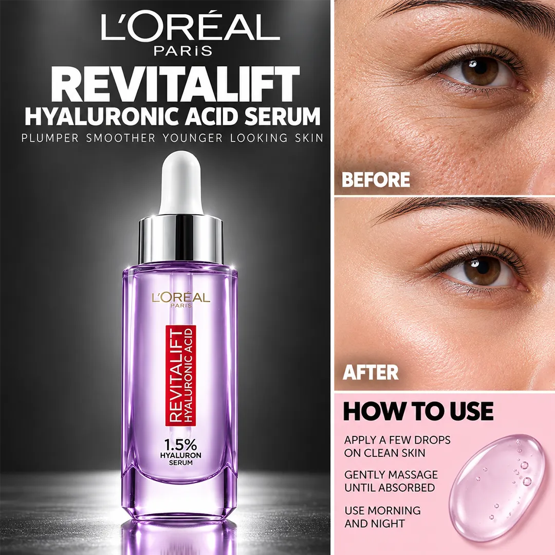 LOREAL REVITALIFT HYALURONIC ACID SERUM 30ML