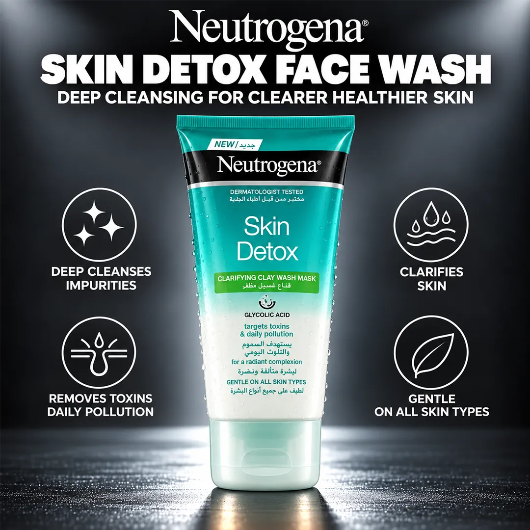 NEUTROGENA SKIN DETOX FACE WASH 150ML GLYCOLIC ACID