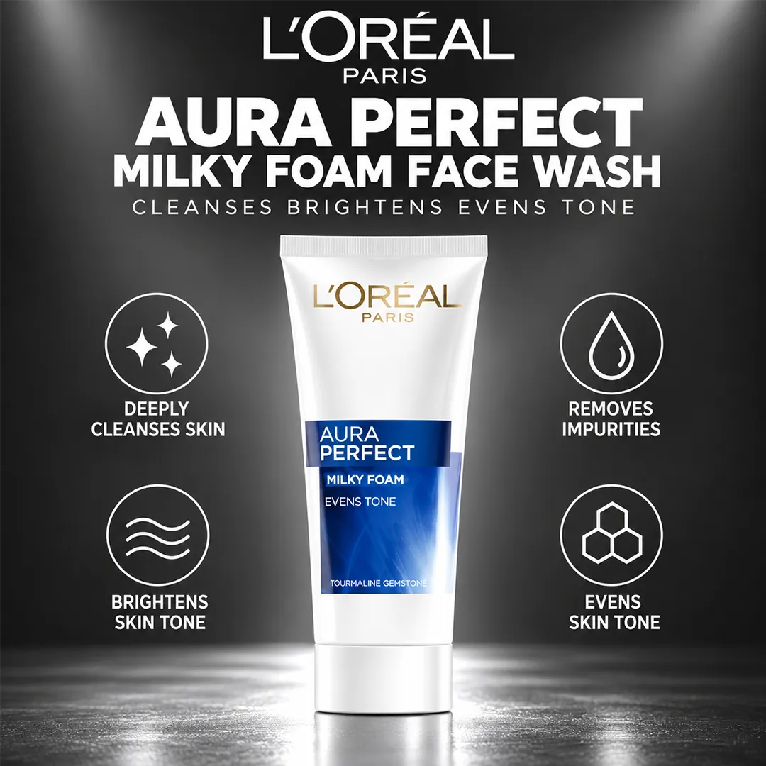 LOREAL AURA PERFECT FACE WASH 100ML