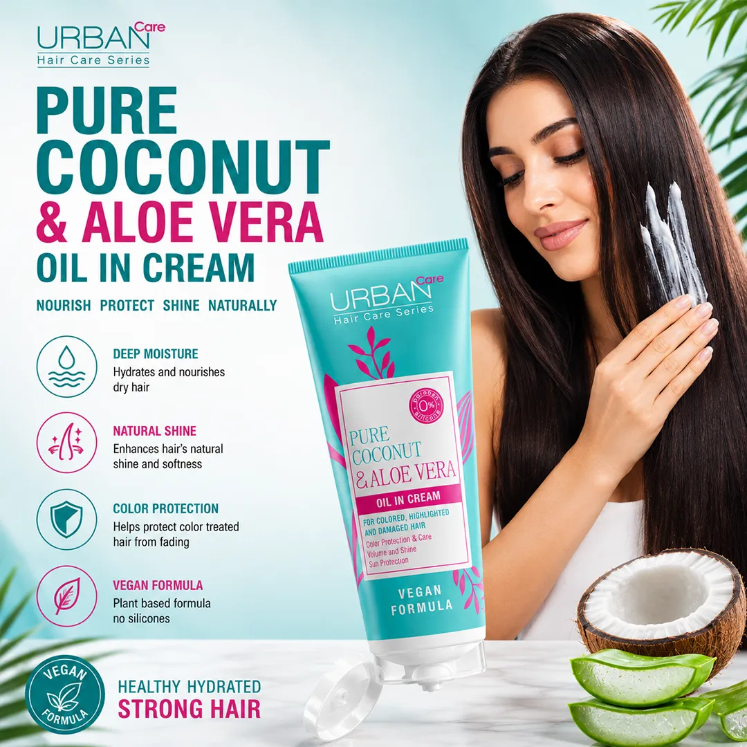 URBAN CARE PURE COCONUT & ALOE VERA OIL IN CREAM 150ML