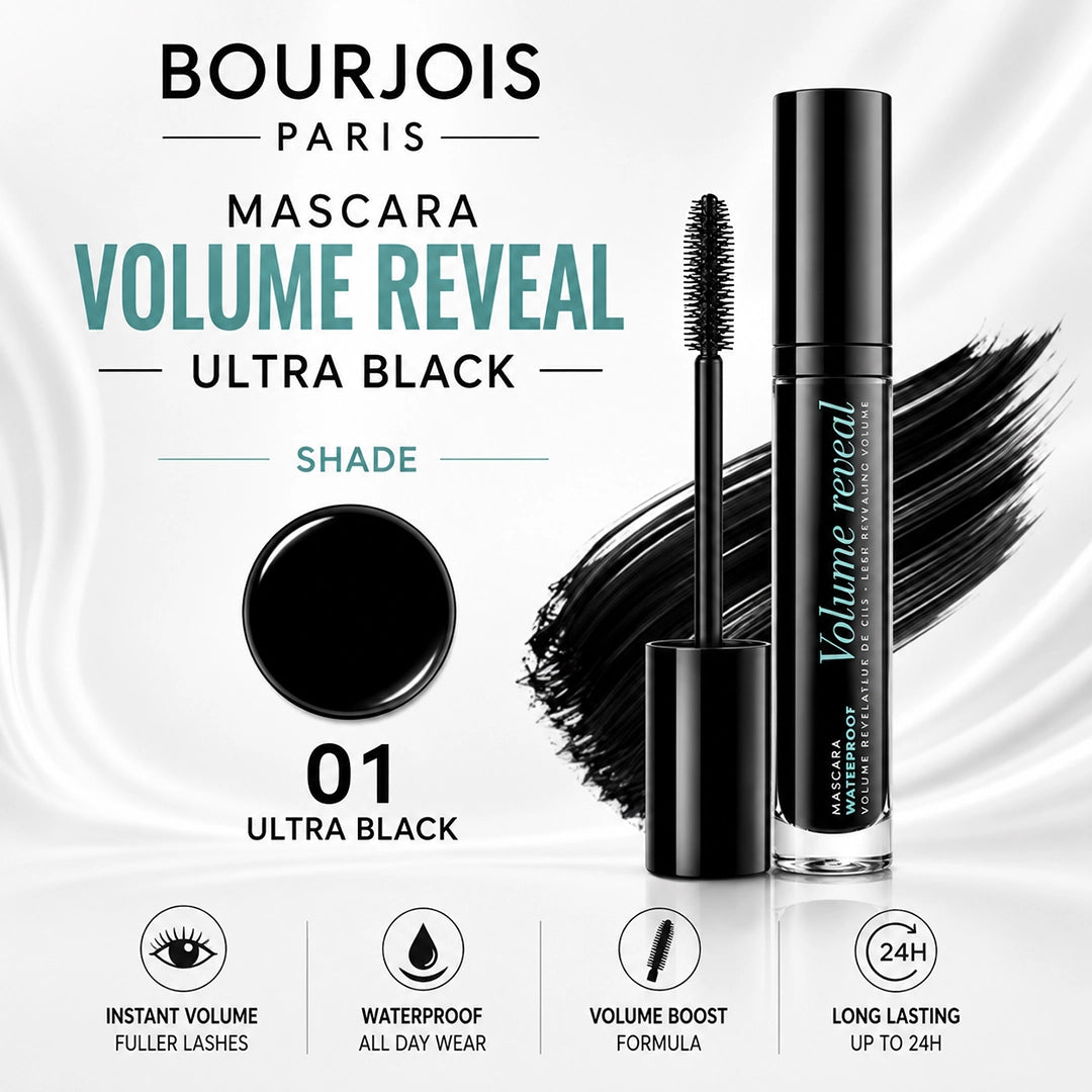 BOURJOIS MASCARA VOLUME REVEAL ULTRA BLACK