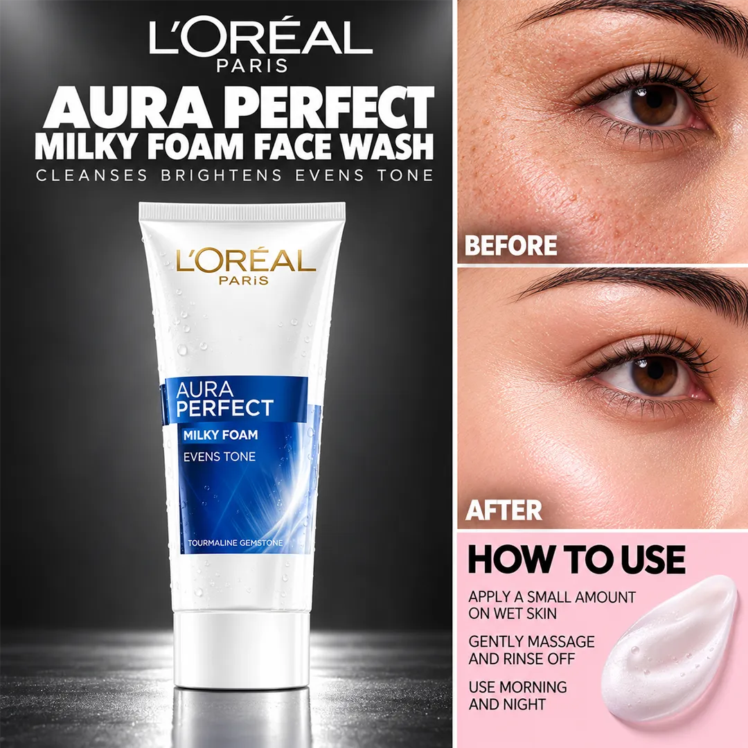 LOREAL AURA PERFECT FACE WASH 100ML