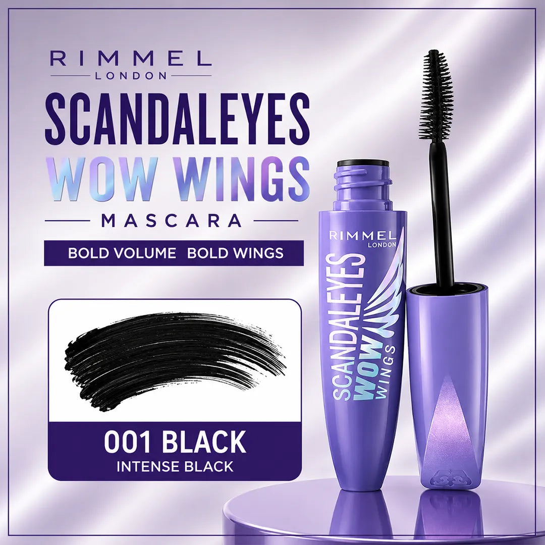 RIMMEL SCANDAL EYES WOW WINGS MASCARA 001BLACK