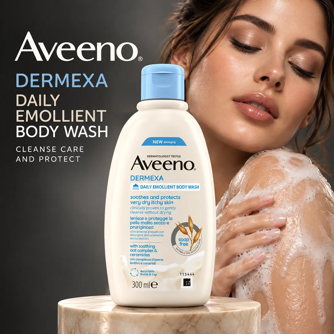 AVEENO DAILY EMOLLIENT BODY WASH 300ML
