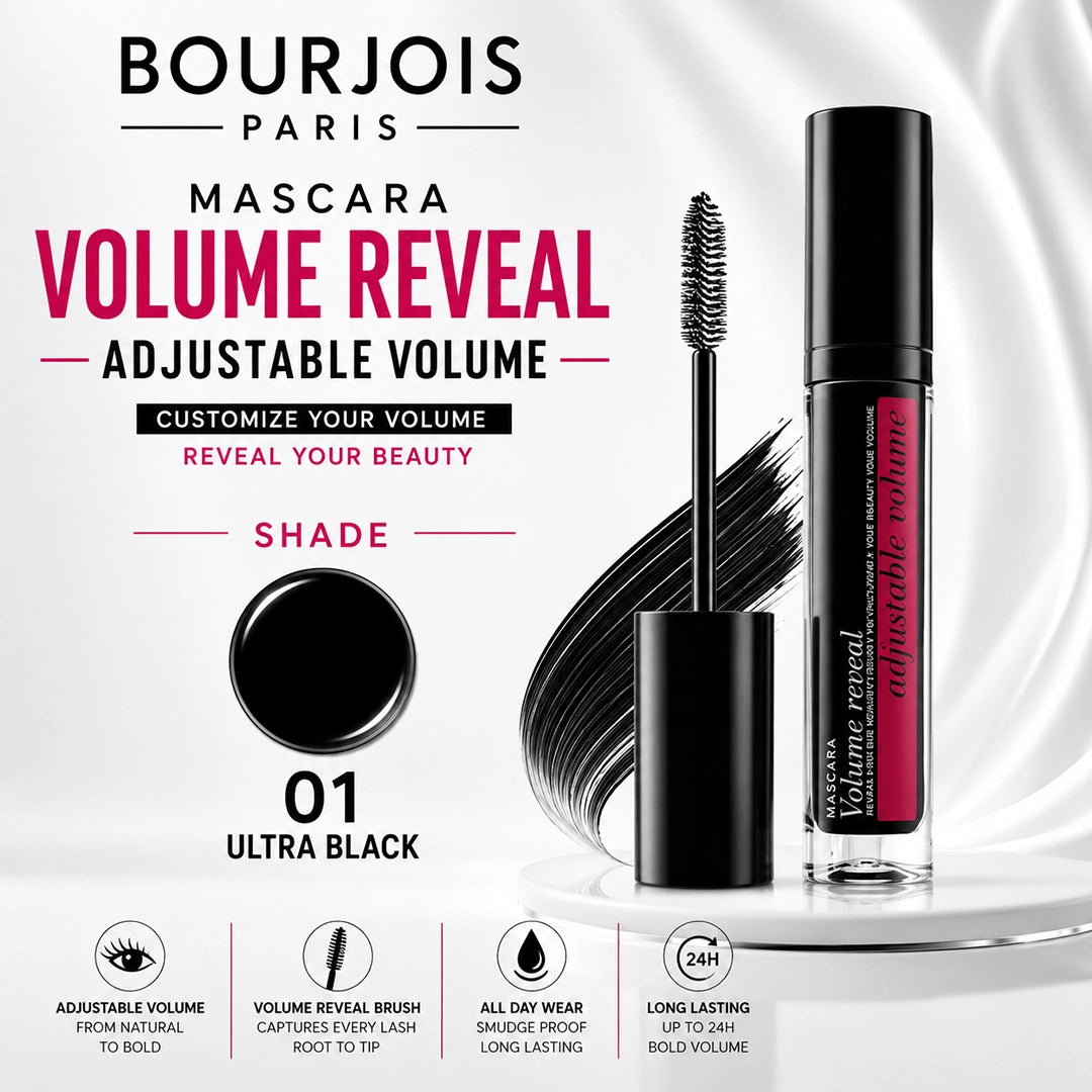 BOURJOIS MASCARA VOLUME REVEAL ADJUSTABLE VOLUME BLACK
