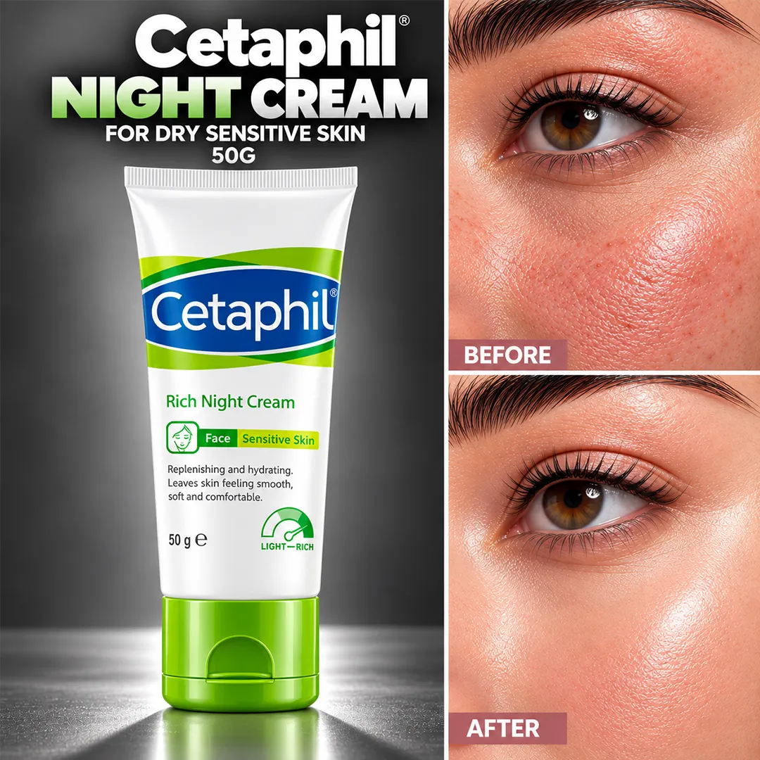 CETAPHIL NIGHT CREAM 50G DRY SENSITIVE SKIN