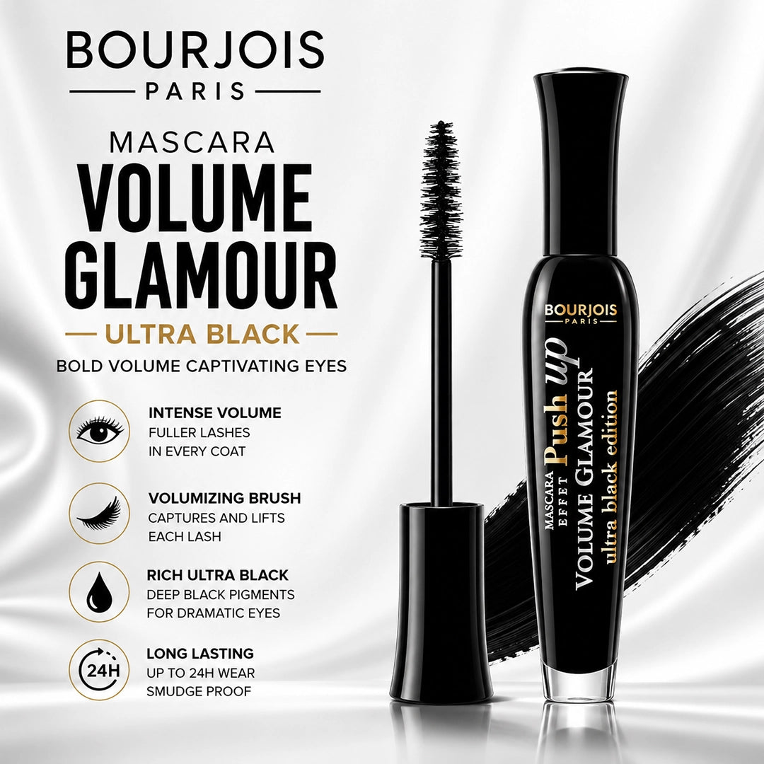 BOURJOIS MASCARA VOLUME GLAMOUR ULTRA BLACK