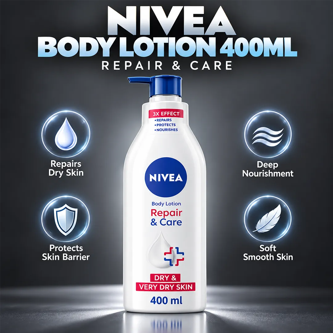 NIVEA BODY LOTION 400ML REPAIR & CARE