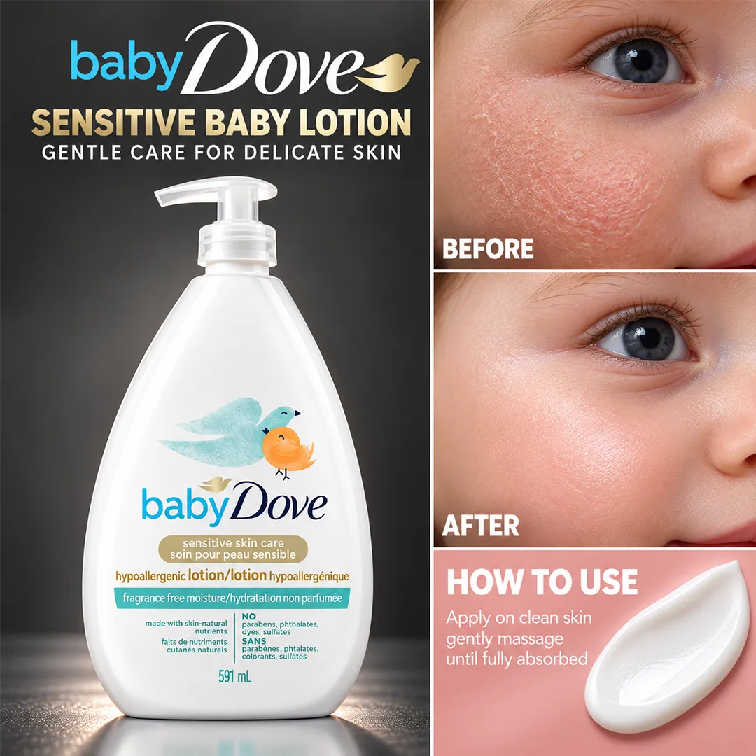 DOVE USA BABY LOTION 591ML SENSITIVE
