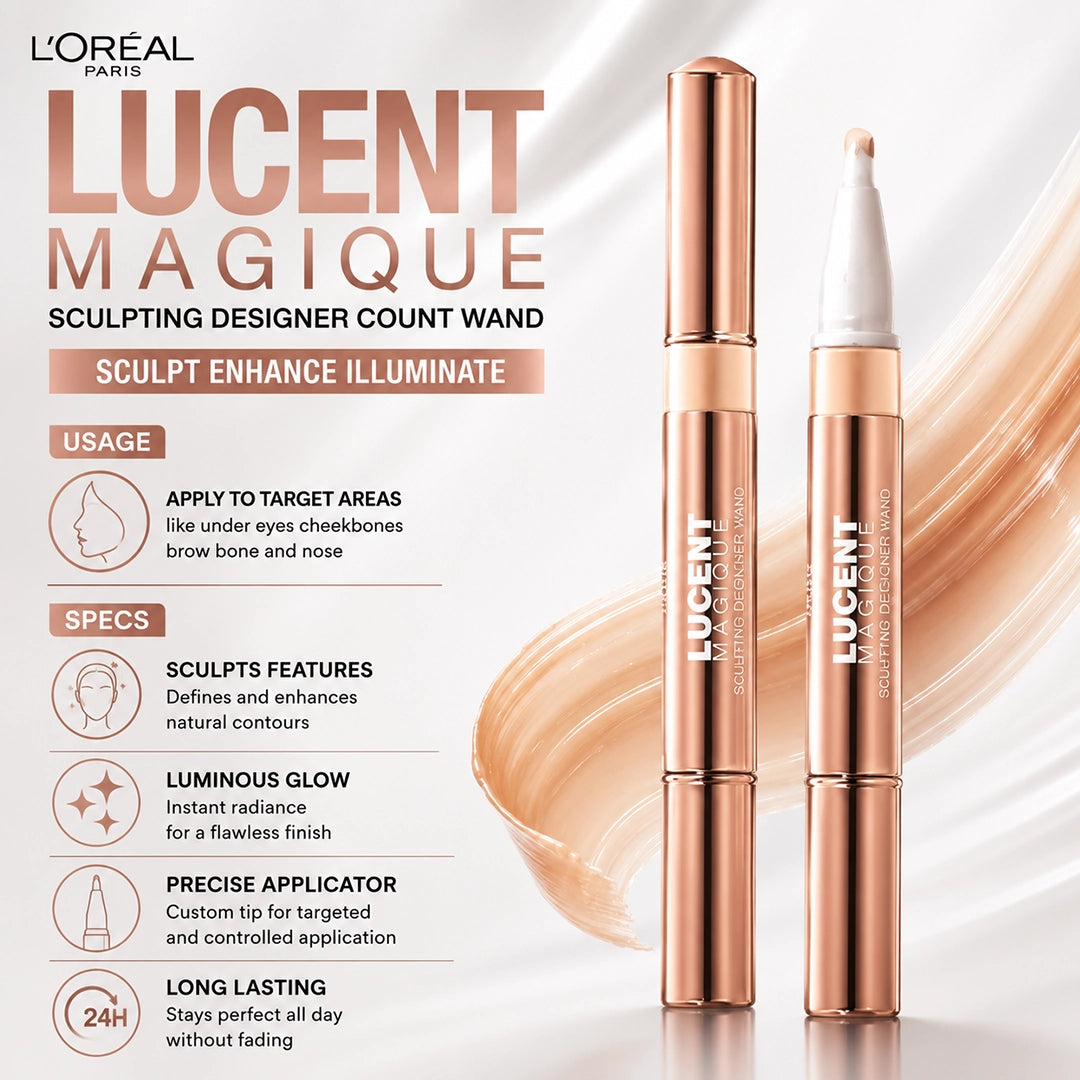 LOREAL LUCENT MAGIQUE SCULPTING DESIGNER COUNT WAND (1590)