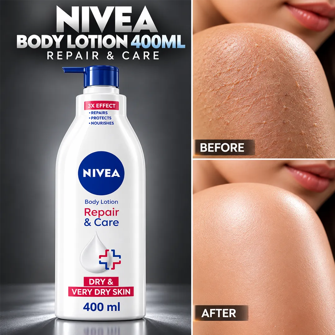 NIVEA BODY LOTION 400ML REPAIR & CARE