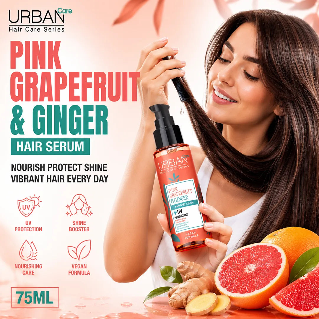 URBAN CARE PINK GRAPEFRUIT & GINGER HAIR SERUM 75ML
