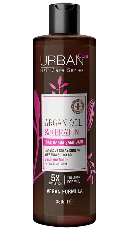 URBAN CARE ARGAN OIL & KERATIN SHAMPOO 350ML