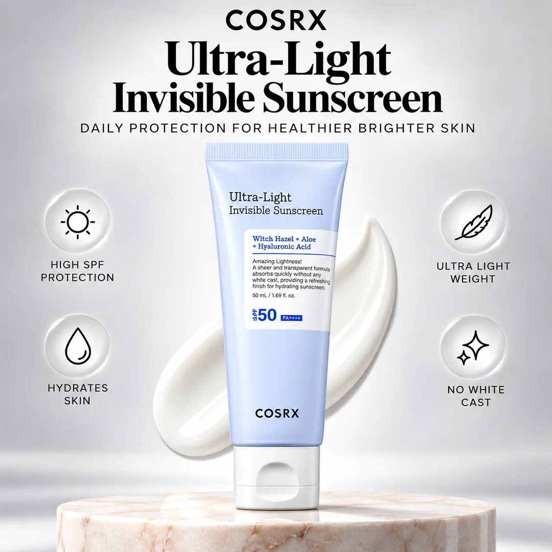 COSRX ULTRA LIGHT INVISIBLE SUNSCREEN SPF50 50ML