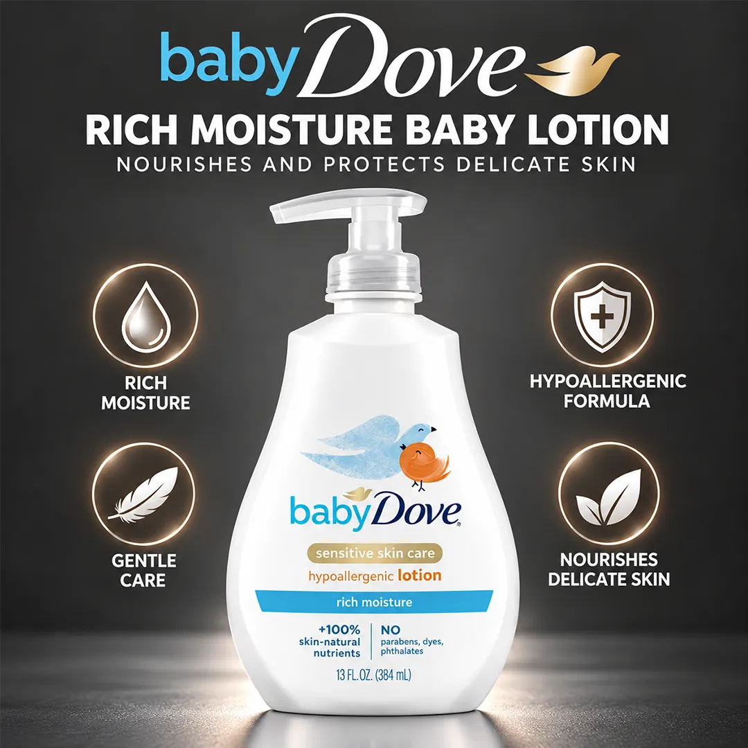 DOVE USA BABY LOTION 384ML RICH