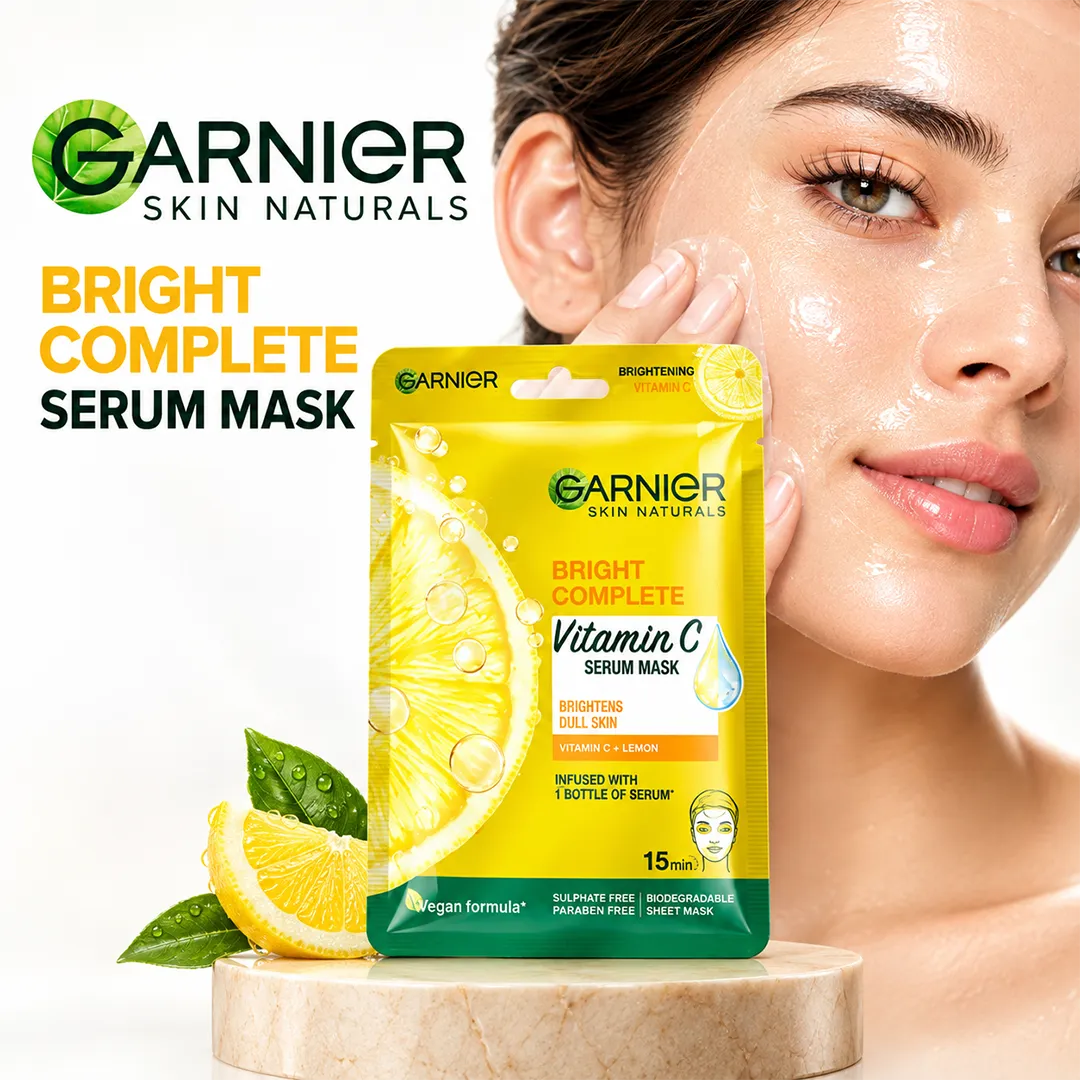 GARNIER BRIGHT COMPLETE SERUM MASK