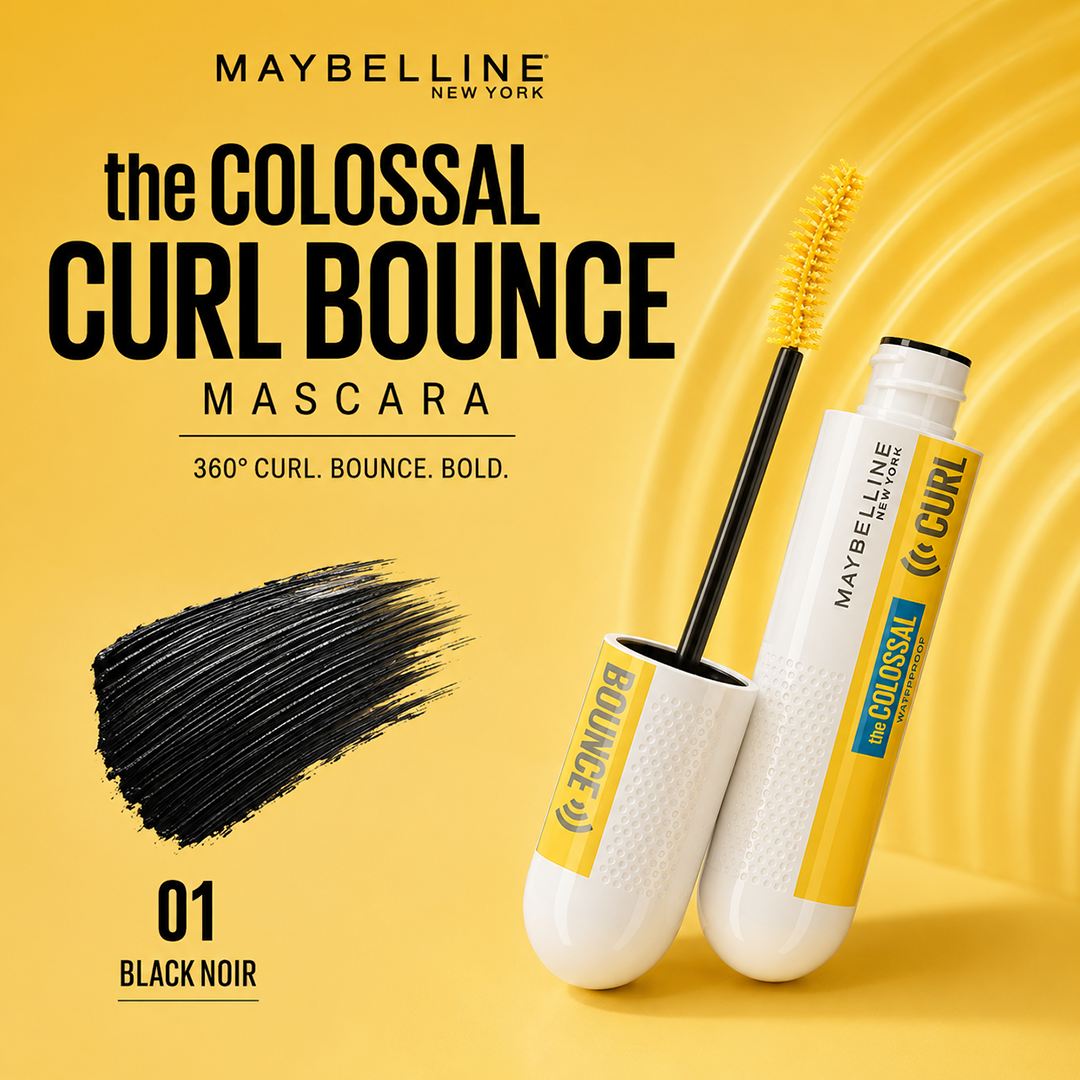 MAYBELLINE COLOSSAL CURL BOUNCE MASCARA 01 BLACK NOIR