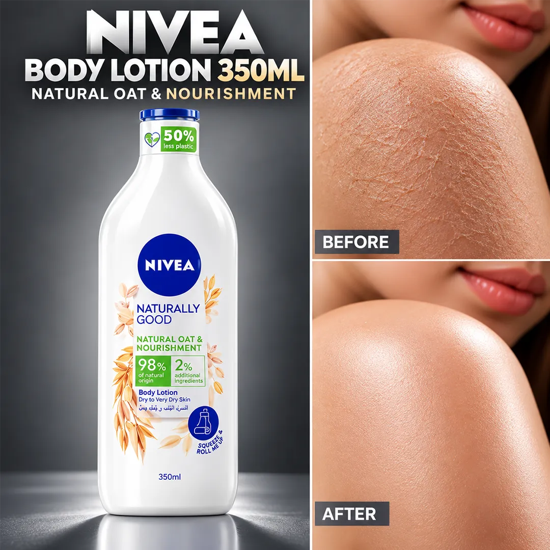 NIVEA BODY LOTION 350ML NATURAL OAT & NOURISHMENT