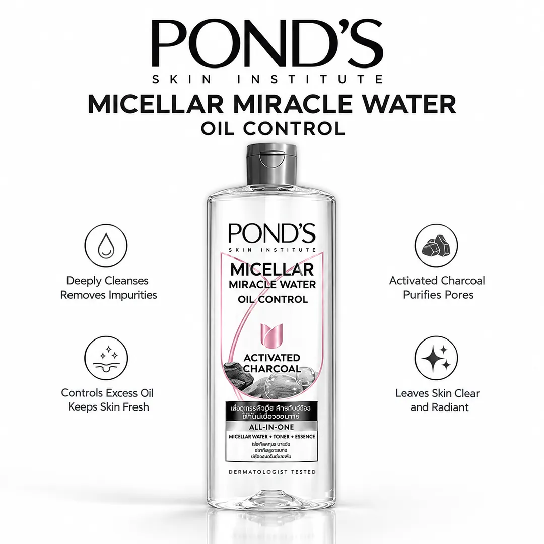 PONDS MICELLAR MIRACLE WATER OIL CONTROL 400ML