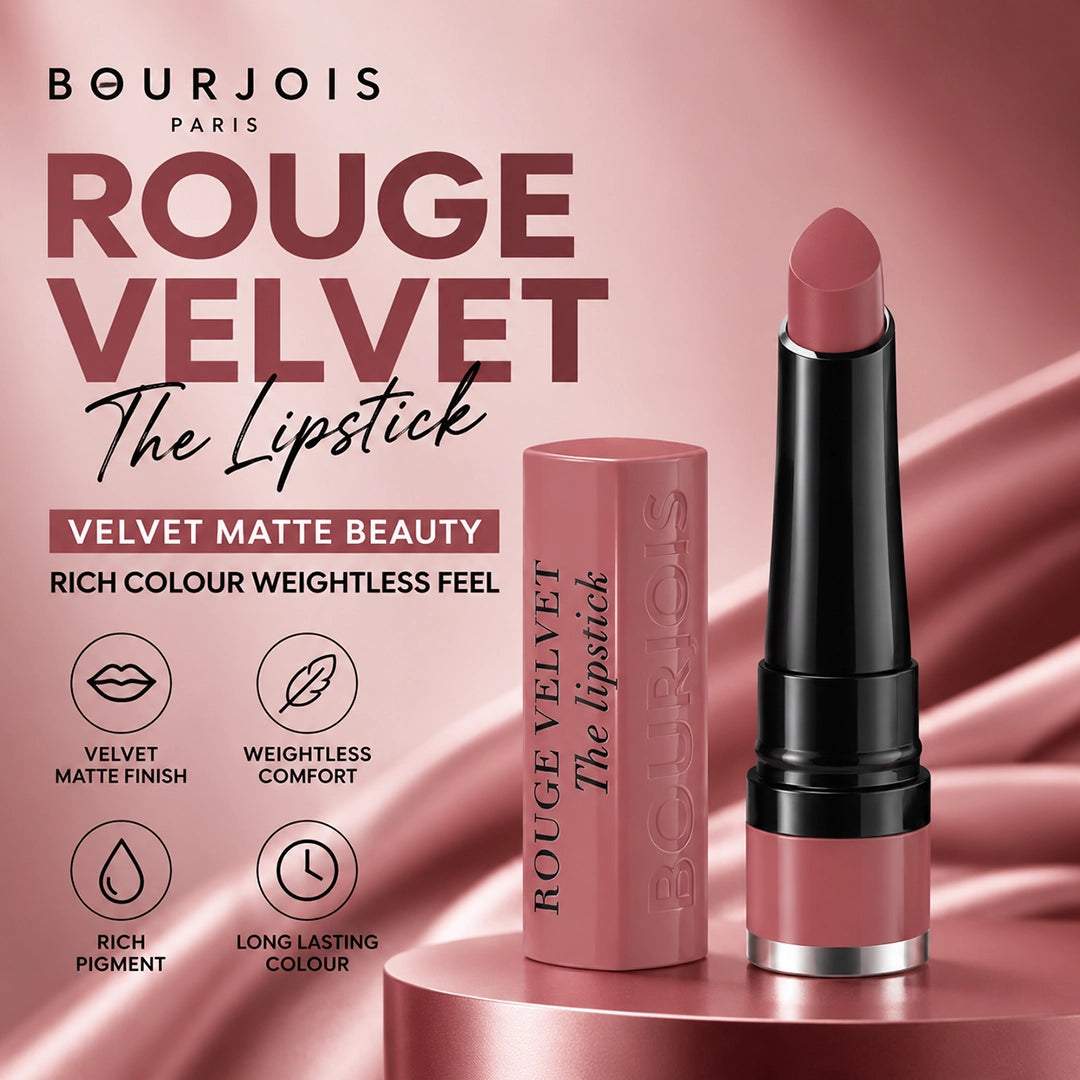 BOURJOIS ROUGE VELVET THE LIPSTICK