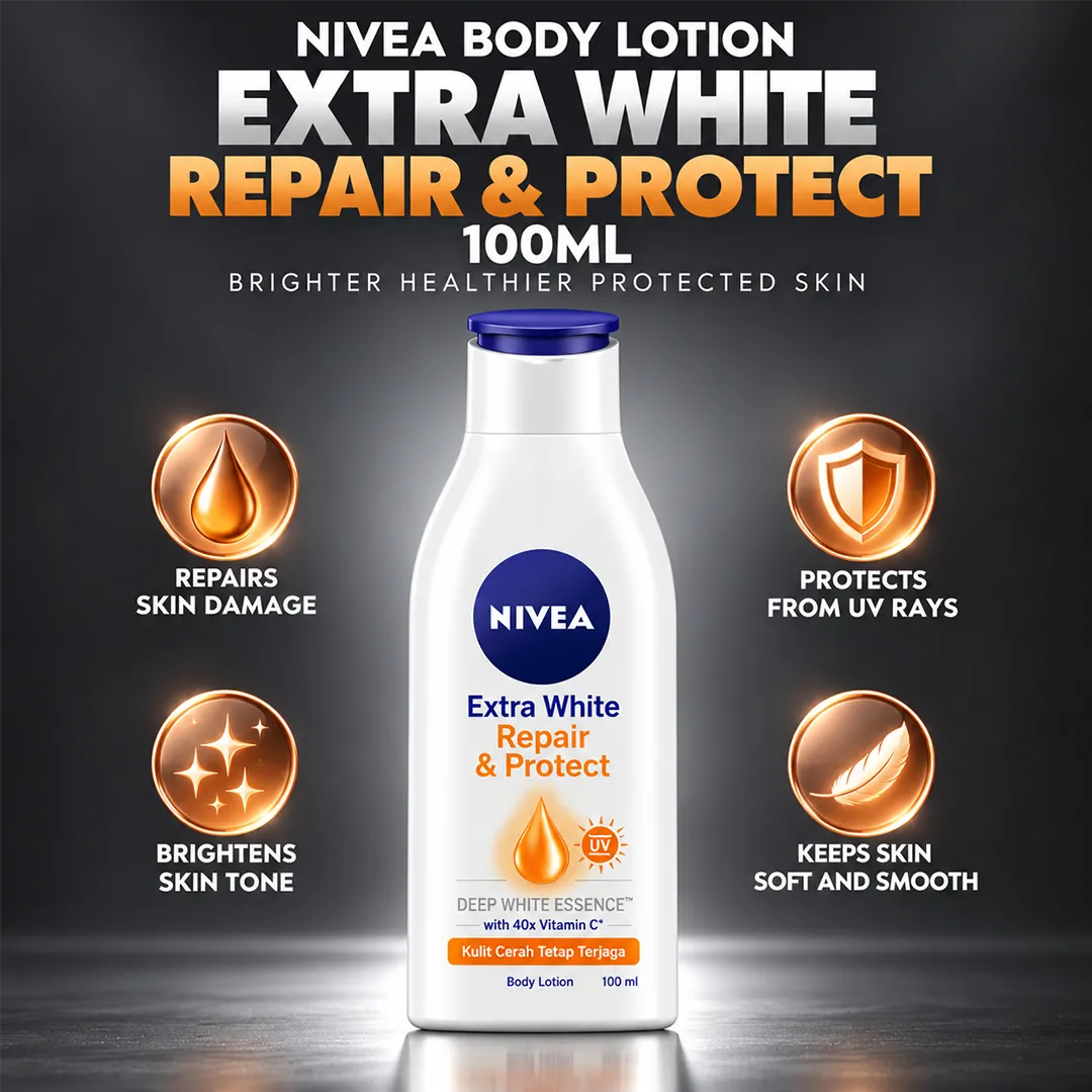 NIVEA BODY LOTION 100ML EXTRA WHITE REPAIR & PROTECT