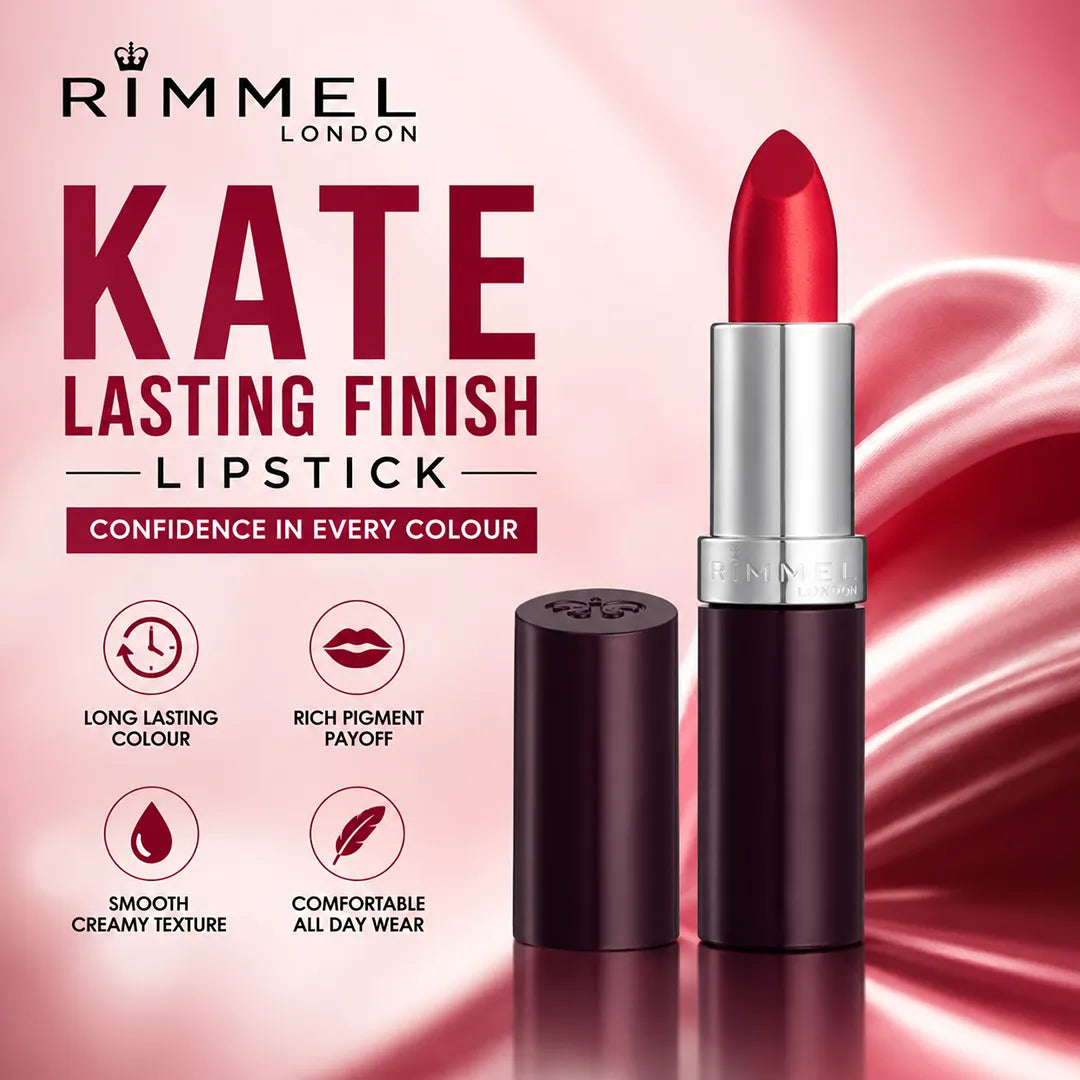 RIMMEL LIPSTICK KATE LASTING FINISH