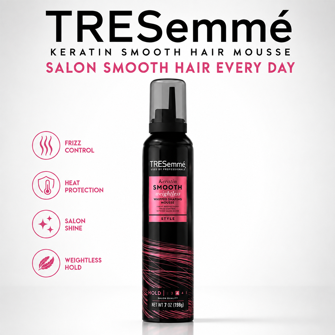 TRESEMME USA HAIR MOUSSE 198GM KERATIN SMOOTH