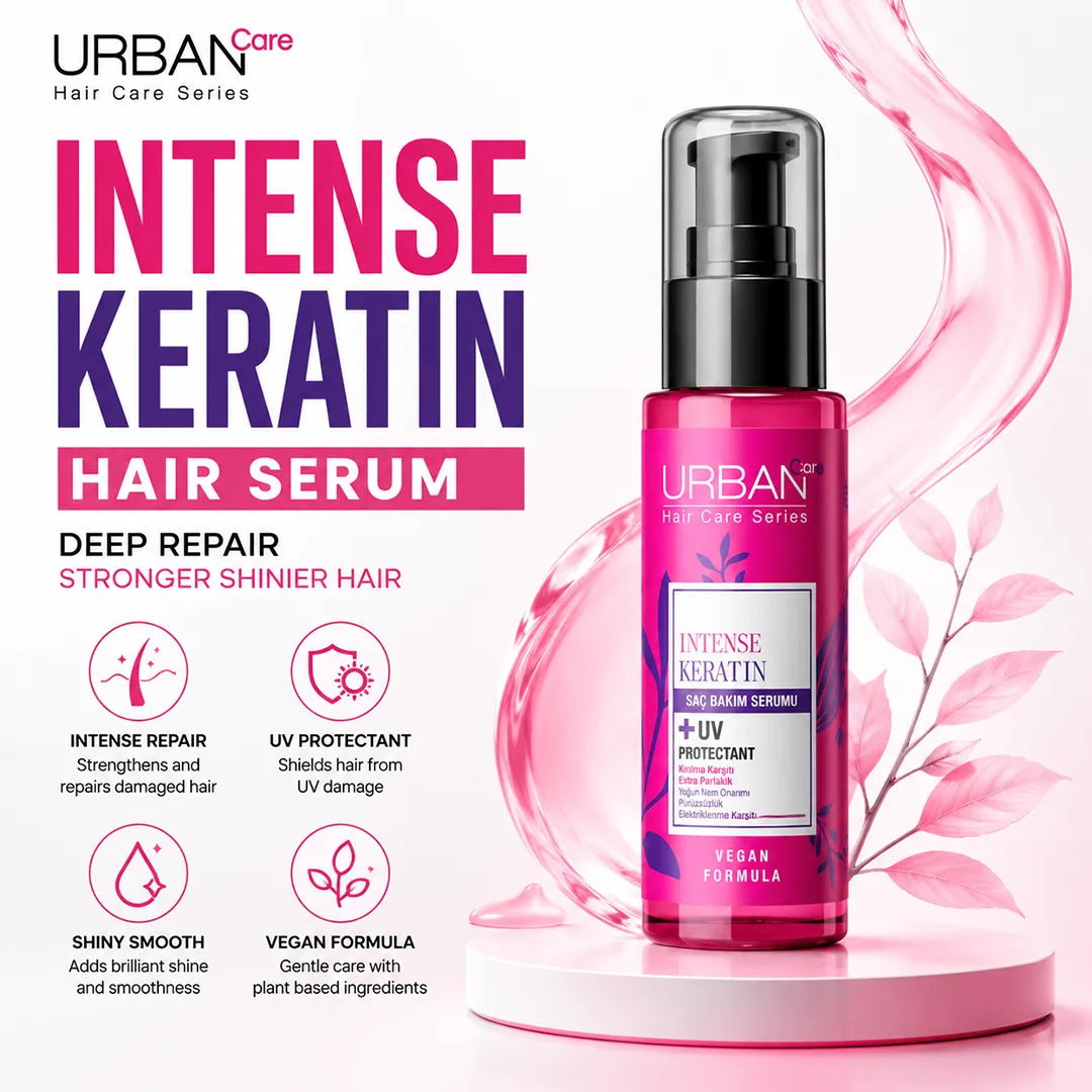 URBAN CARE INTENSE KERATIN HAIR SERUM 75ML