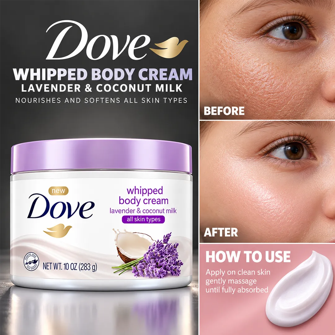 DOVE USA BODY CREAM 283GM LAVENDER & COCONUT MILK
