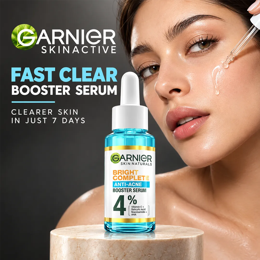 GARNIER SKINACTIVE FAST CLEAR BOOSTER SERUM 4% 30ML