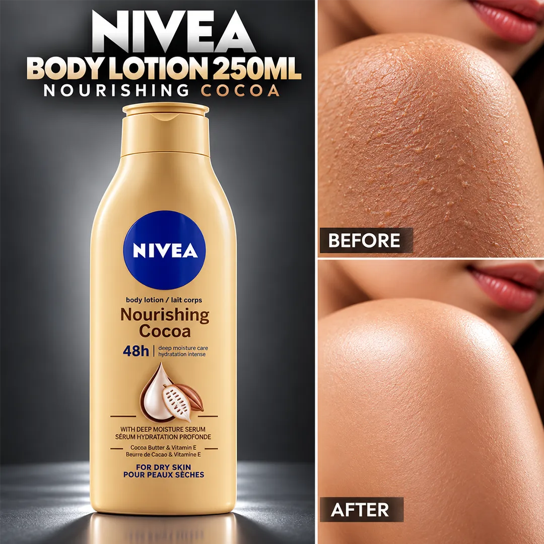 NIVEA BODY LOTION 250ML NOURISHING COCOA