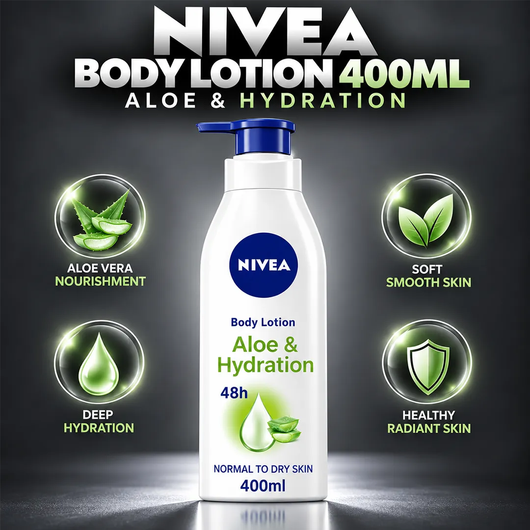NIVEA BODY LOTION 400ML ALOE & HYDRATION