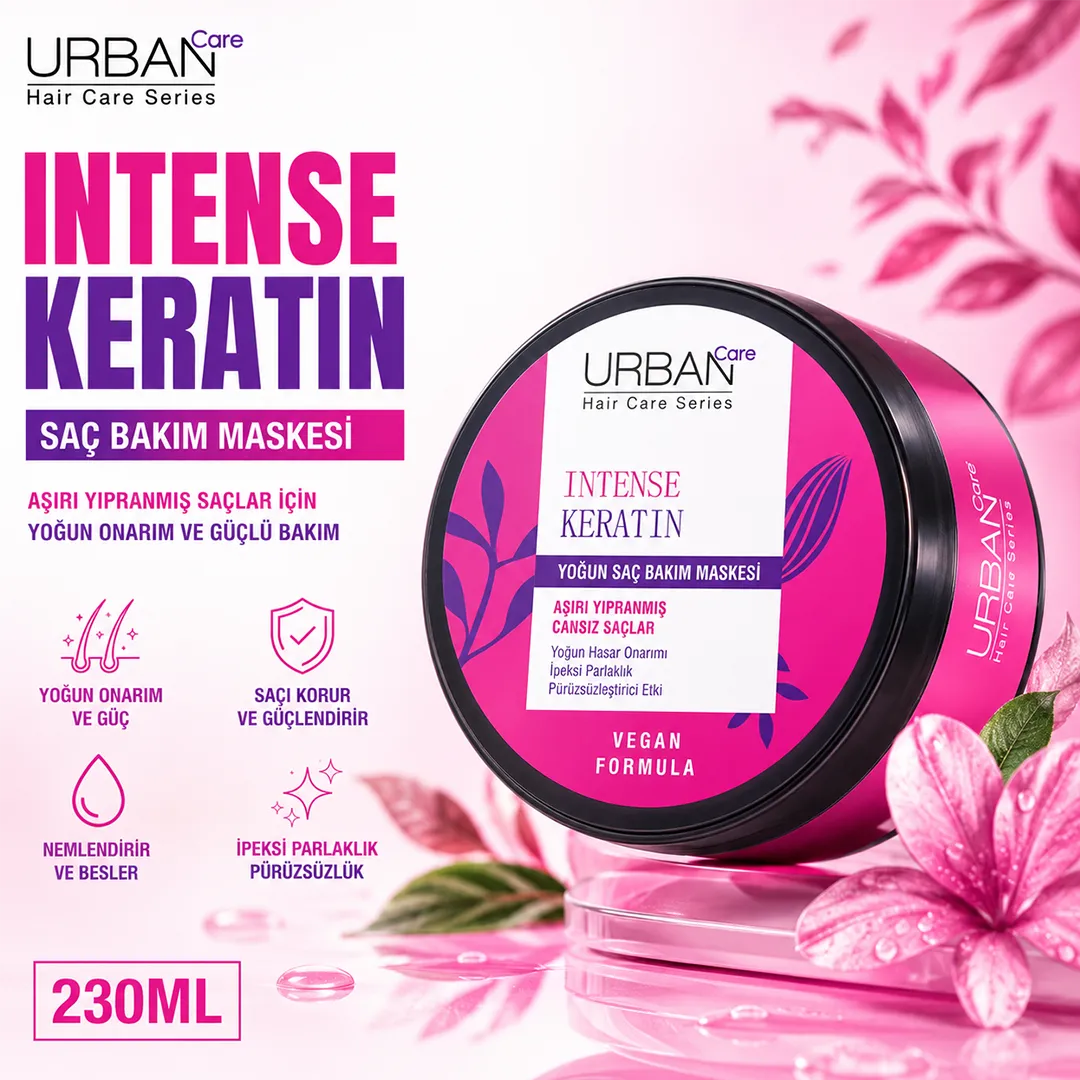URBAN CARE INTENSE KERATIN HAIR MASK 230ML